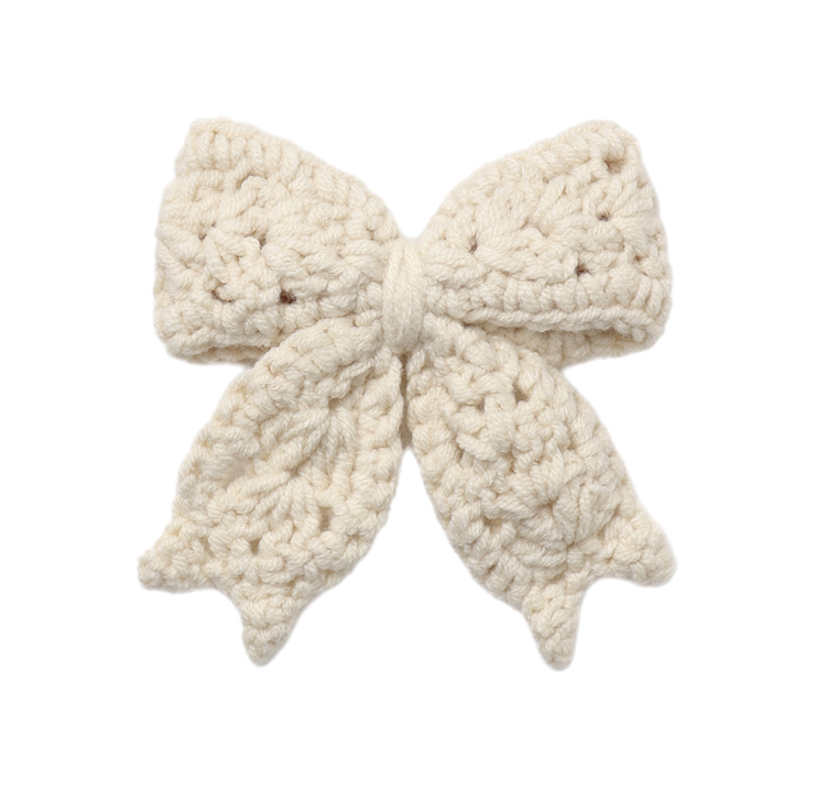 Crochet Bow Natural