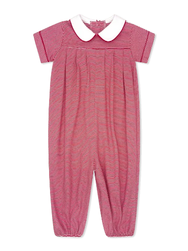 Precious Pleated Romper - Raleigh Red