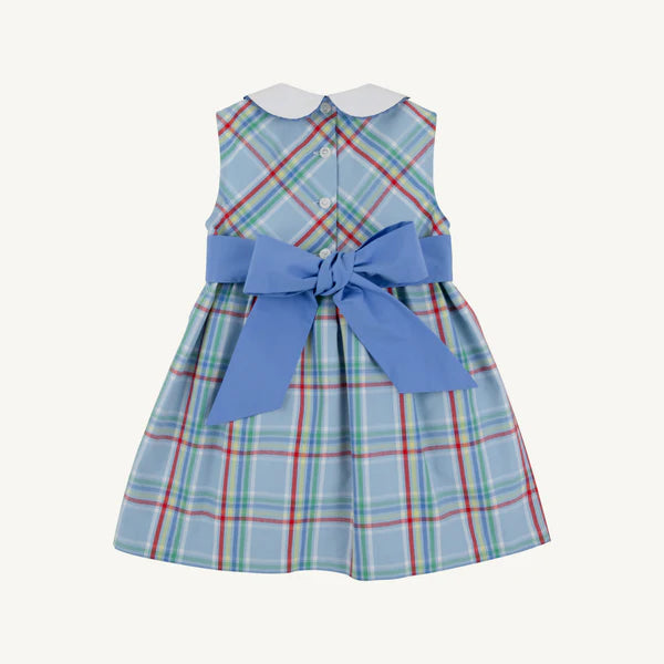 Sleeveless Cindy Lou Sash Dress- Woven Dyed Yarn