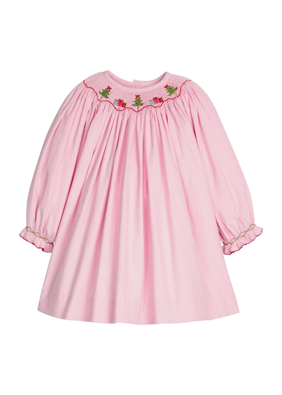 Smocked Bishop Dress- Holly Days