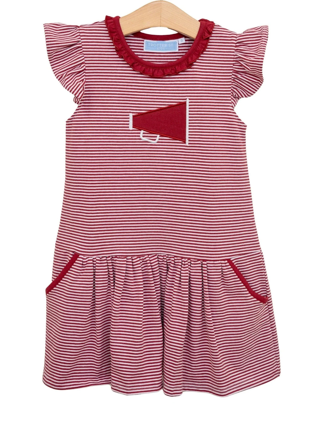 Megaphone Dress- Crimson