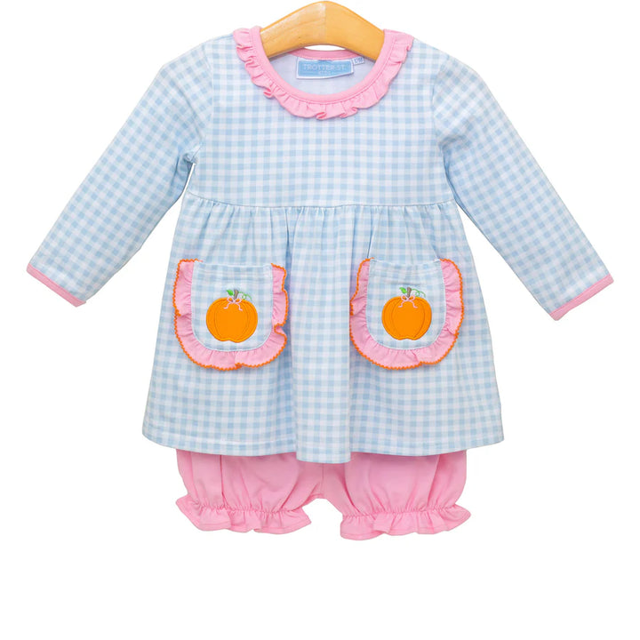 Pumpkin LS Bloomer Set