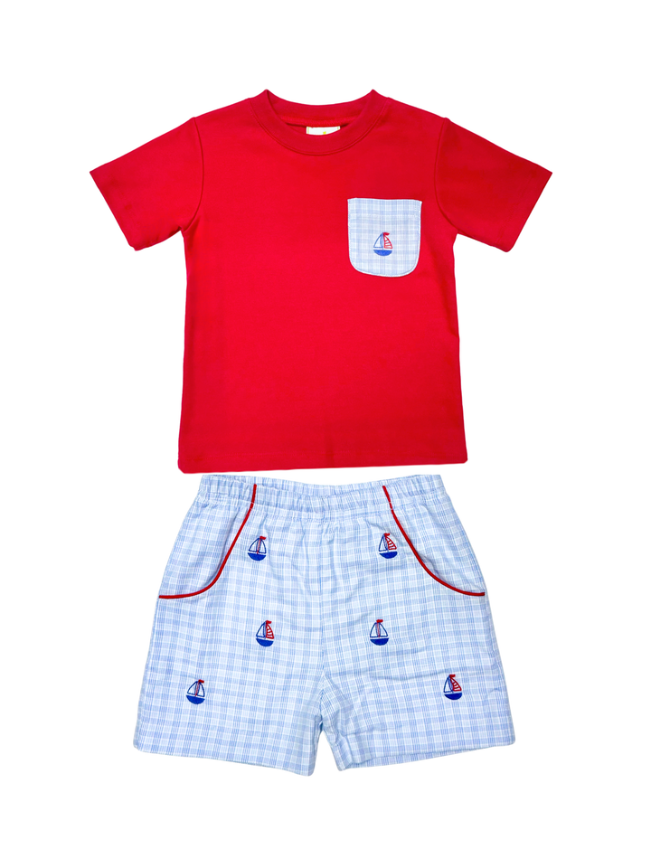 Sailboat Shirt Set