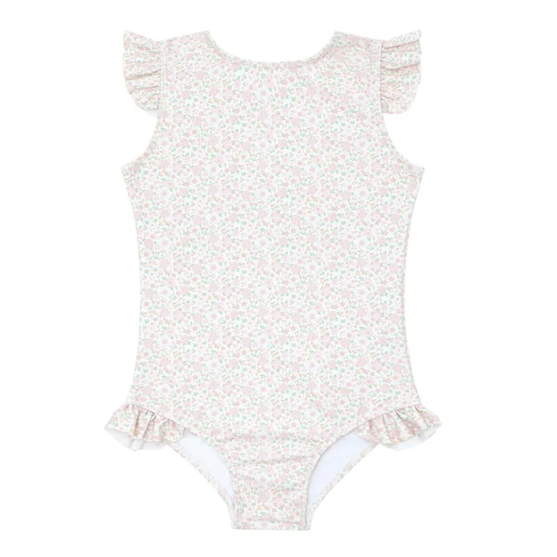Antique Floral Rashguard One Piece