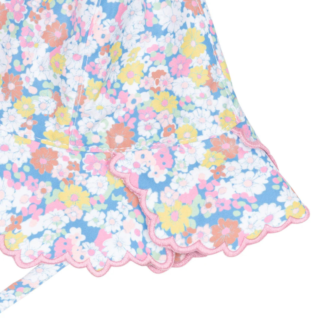 Jasmine Blossom Scalloped Sun Hat