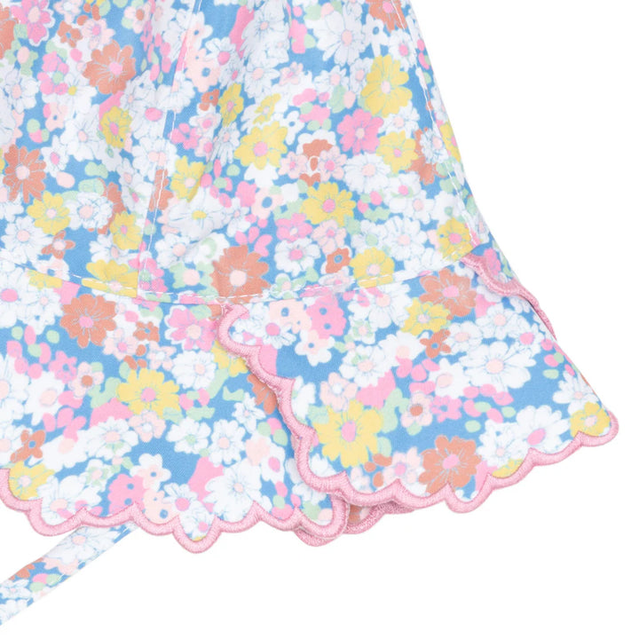 Jasmine Blossom Scalloped Sun Hat
