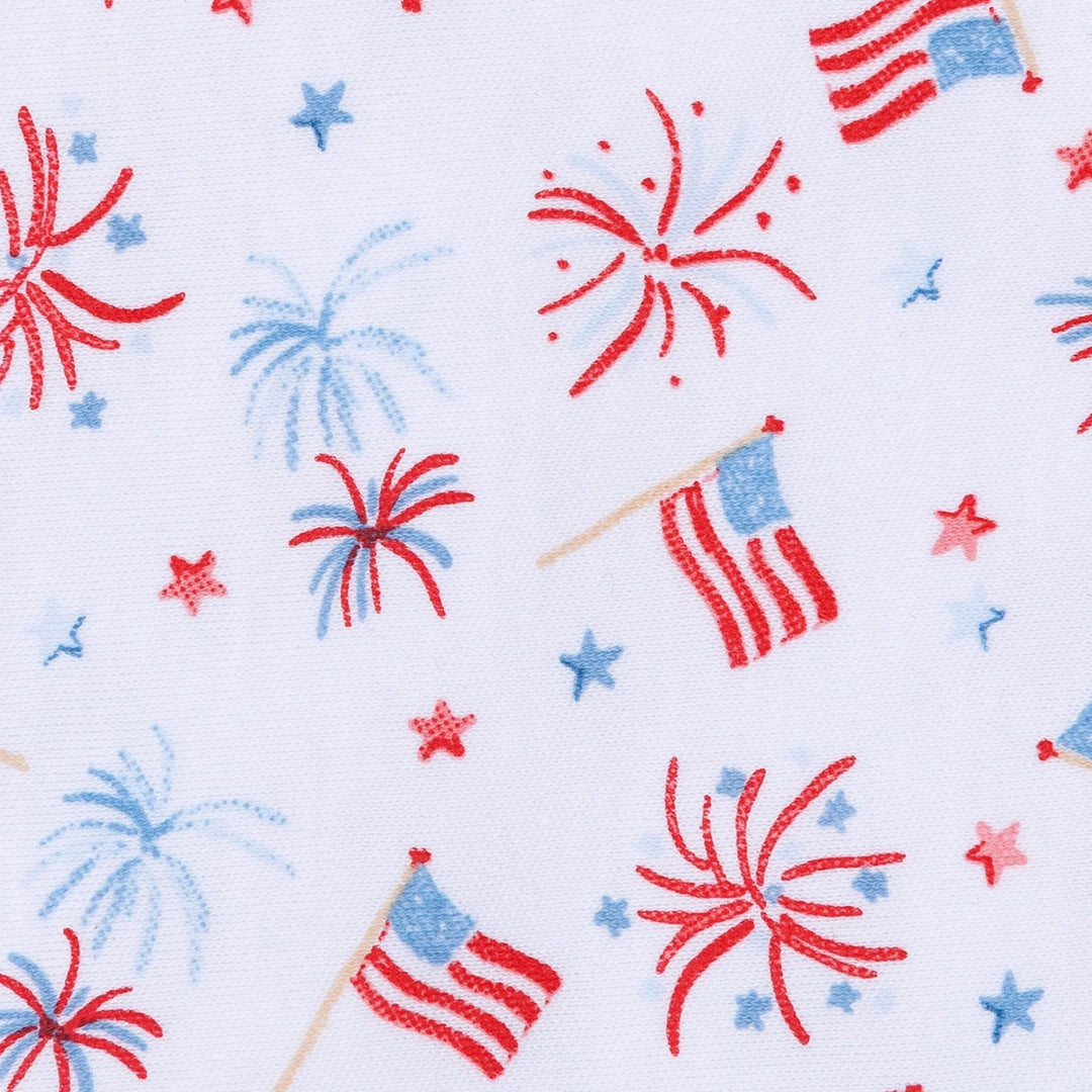 A Sparkly Fourth Print Sleeveless Bubble