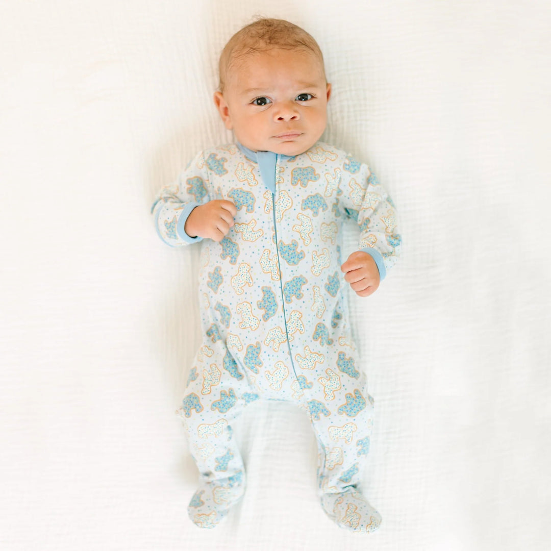 Animal Crackers Zipper Playsuit