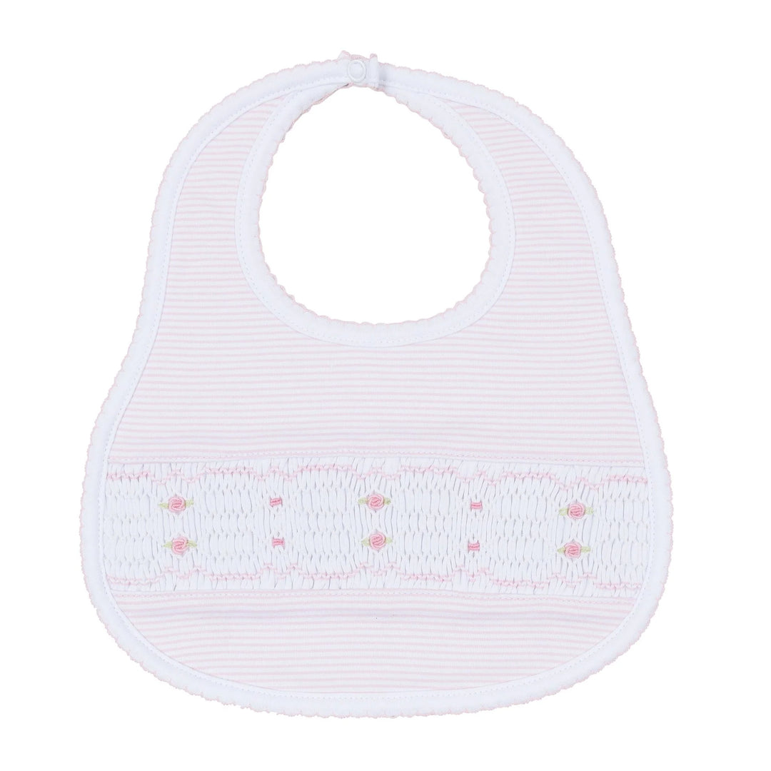 Anna Smocked Bib - Pink