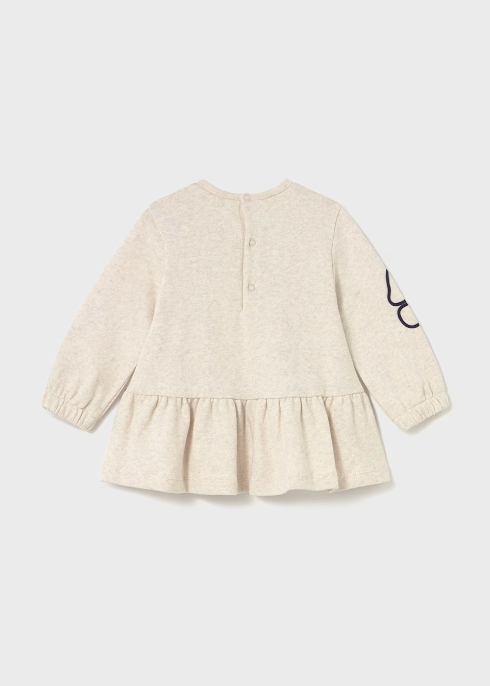 Flower Applique Dress with Leggings