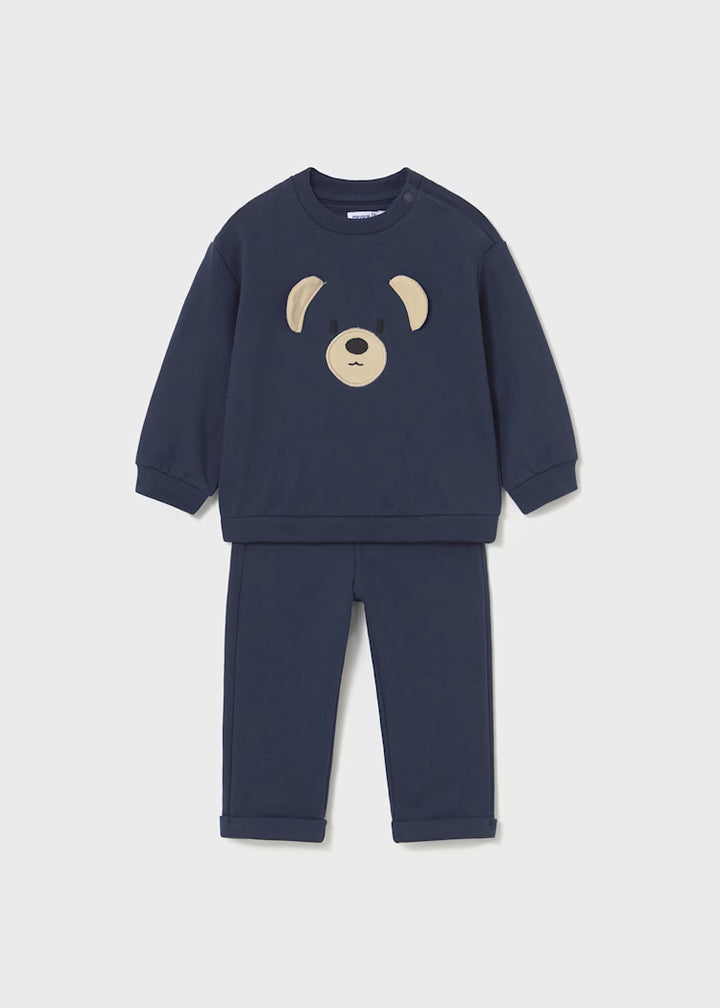 Navy Bear Sweat Set