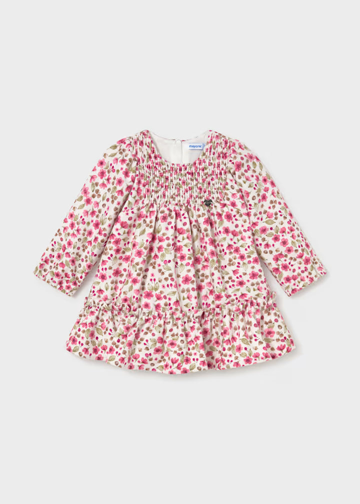 2946 Printed Velvet Dress
