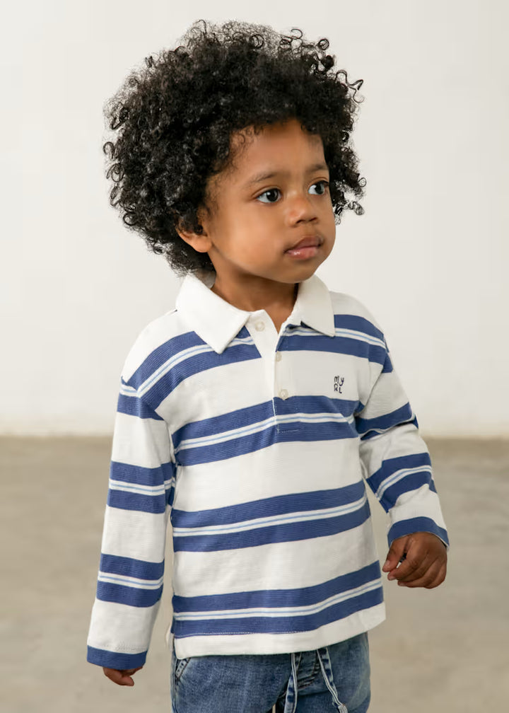 2103 Long Sleeve Stripe Polo