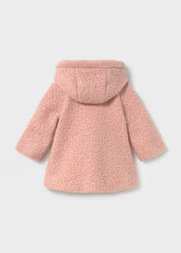 2436 Pink Terry Hooded Coat