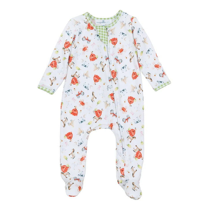 Barnyard Zipper Footie