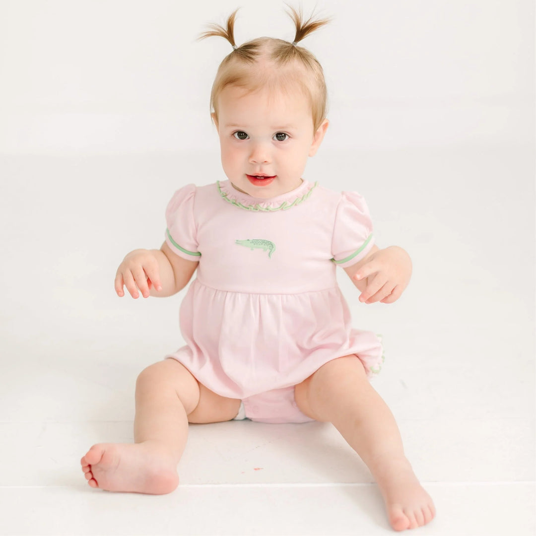 Bayou Baby Ruffle Bubble - Pink