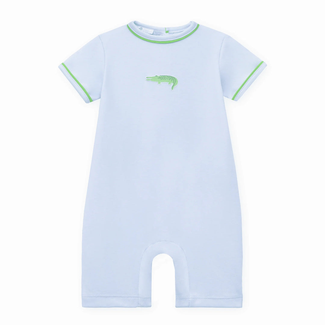 Bayou Baby Short Playsuit - Light Blue