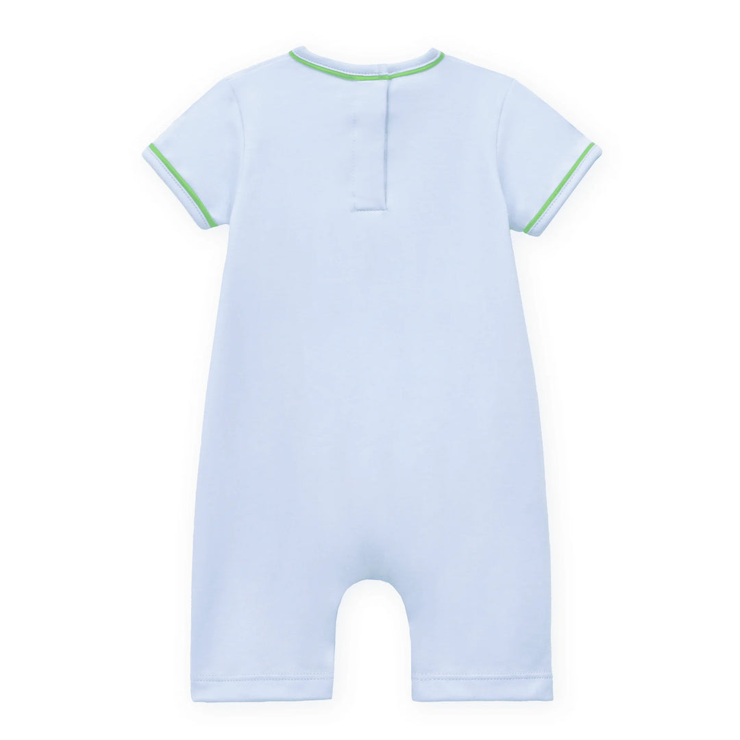 Bayou Baby Short Playsuit - Light Blue
