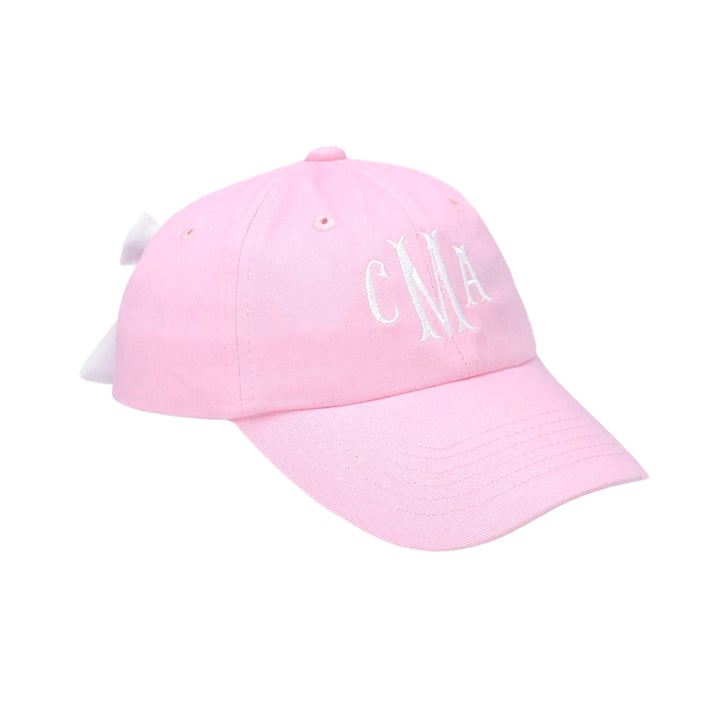 Bow Baseball Hat in Pink