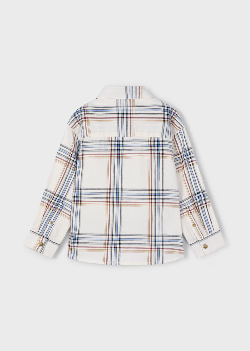 Plaid Collared Long Sleeve Shirt