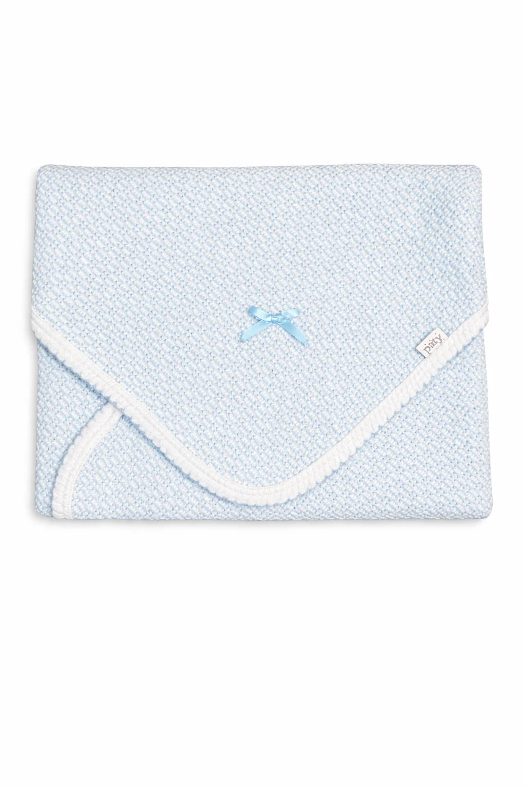 Receiving Blanket - Blue w/Blue Bow