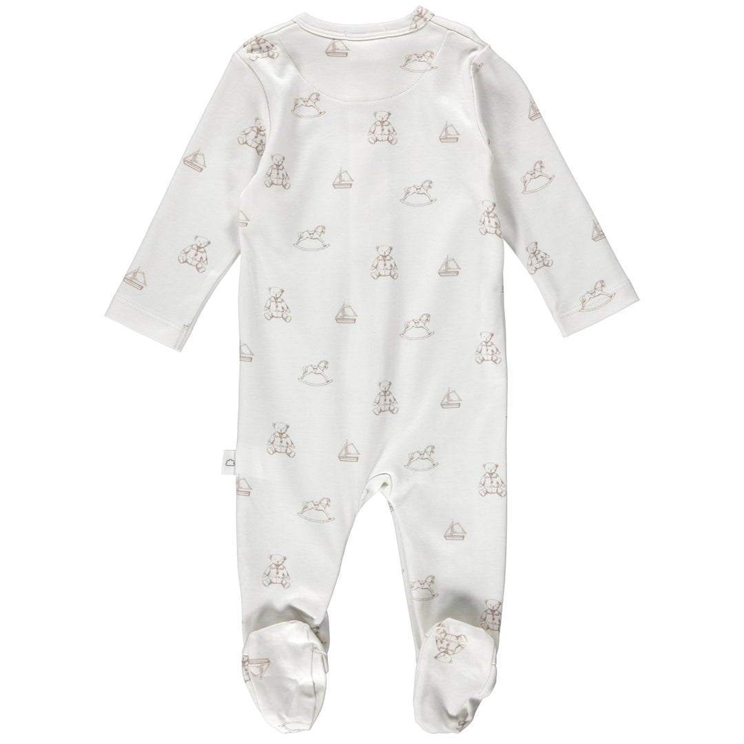 Zipper Footie - Antique Bear