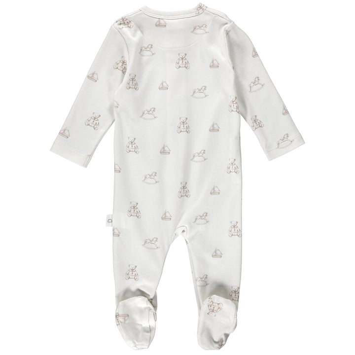 Zipper Footie - Antique Bear