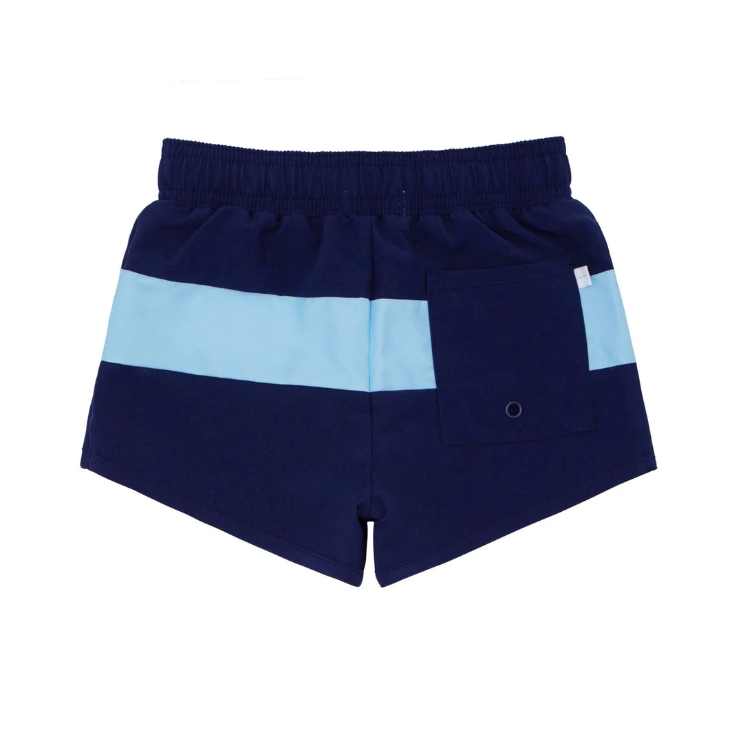 Boys Navy Colorblock Boardie