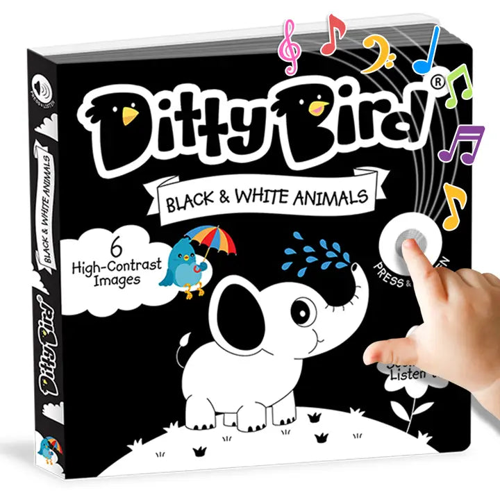 Ditty Bird : Black and White Sound Book - New Born