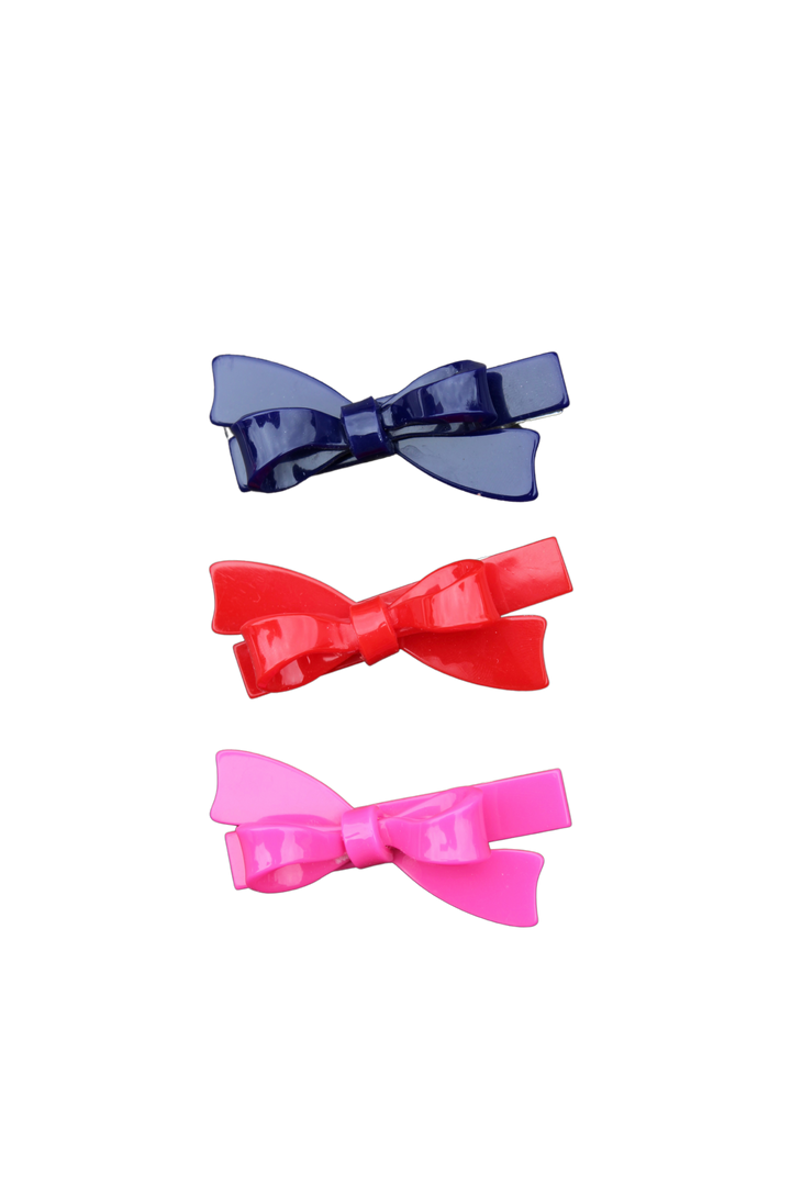 Bow Hair Clips Set of 3