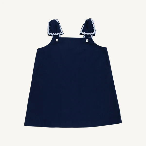 Donna Dress-Nantucket Navy with Beale Street Blue & Flowers