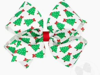 King Xmas Print Bow