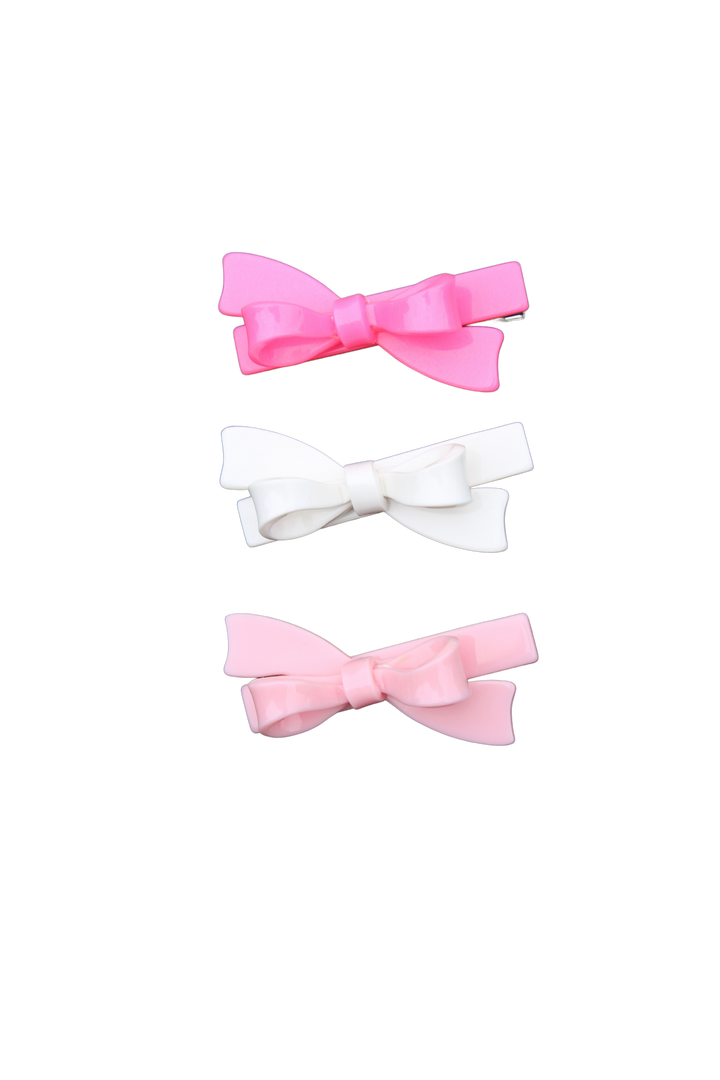 Bow Hair Clips Set of 3
