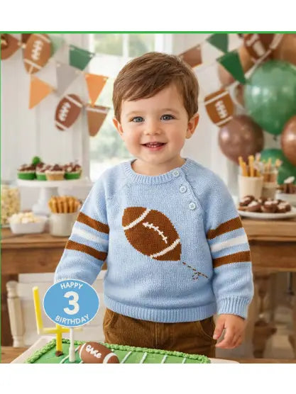 Football Knit Sweater