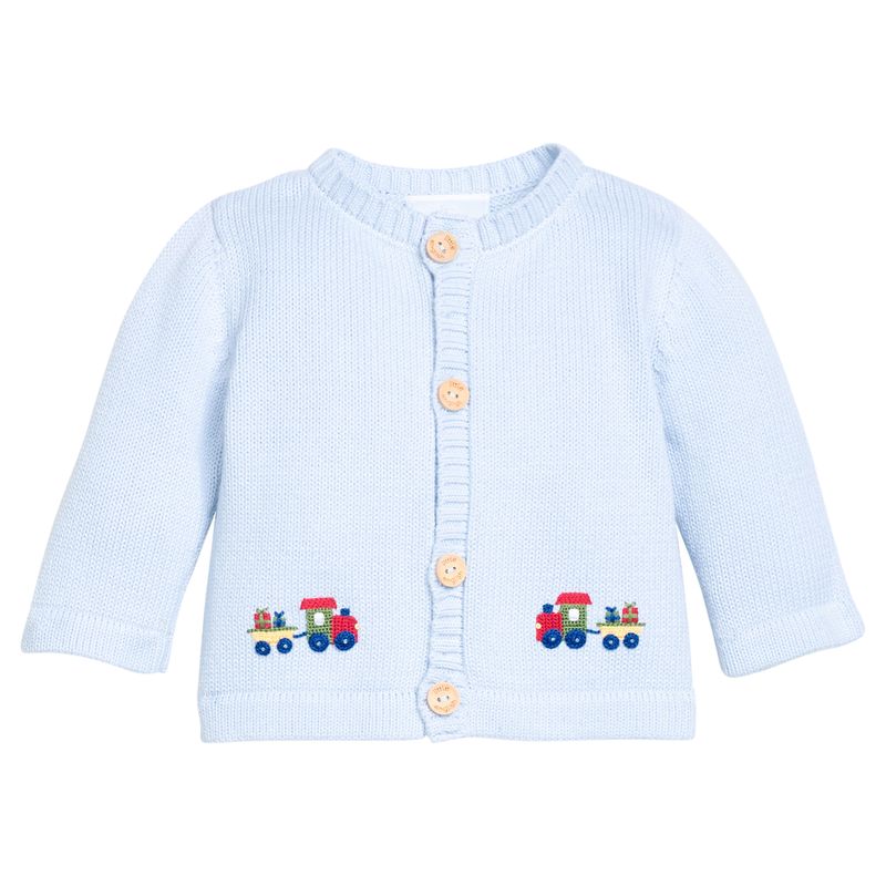 Crochet Cardigan- Holiday Train