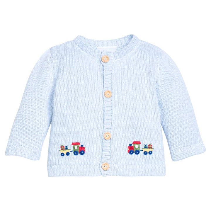 Crochet Cardigan- Holiday Train