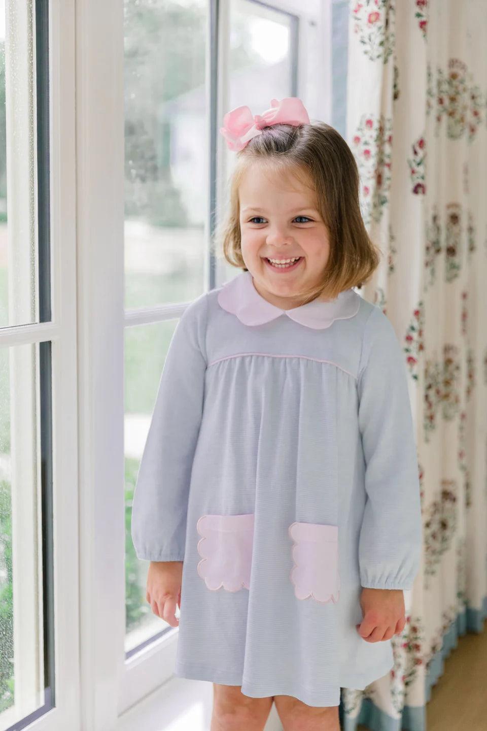 Scallop Pocket Dress