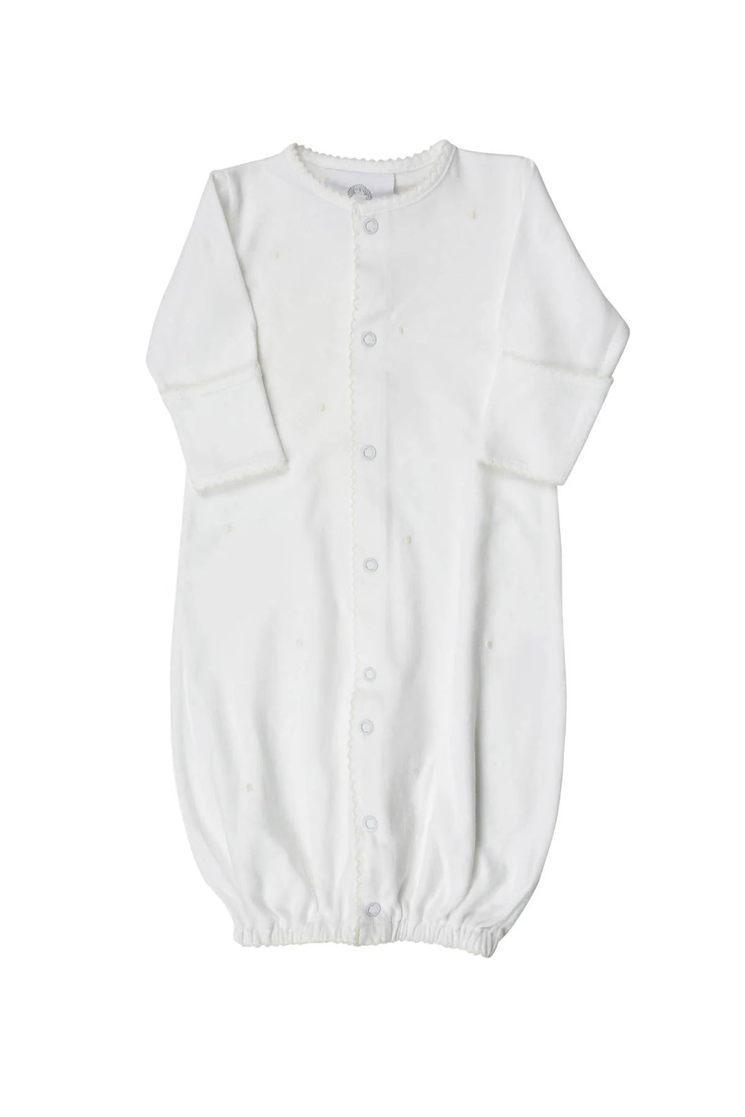 Scallop Dot Converter Gown White