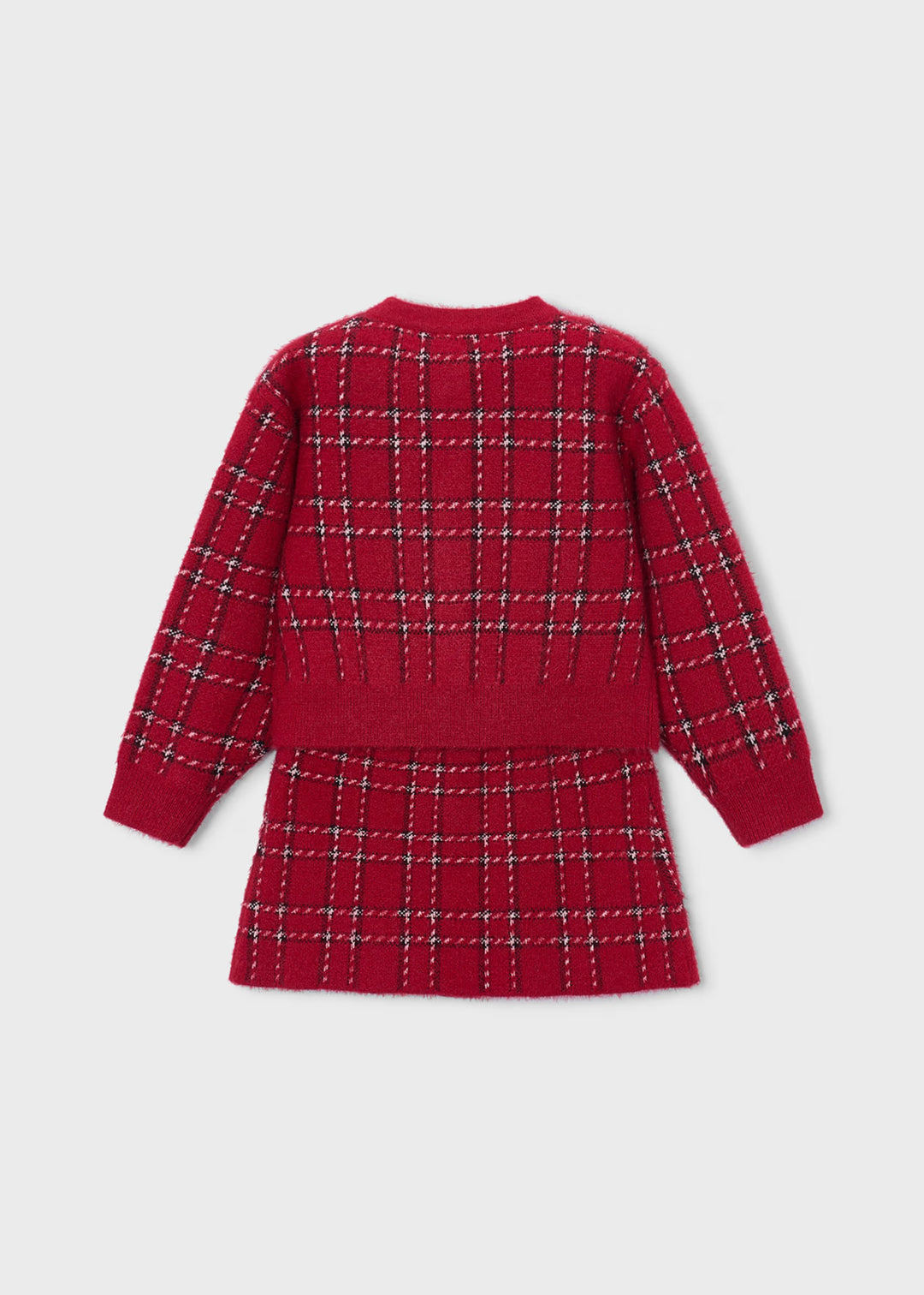 4935 Skirt and Knit Cardigan Set