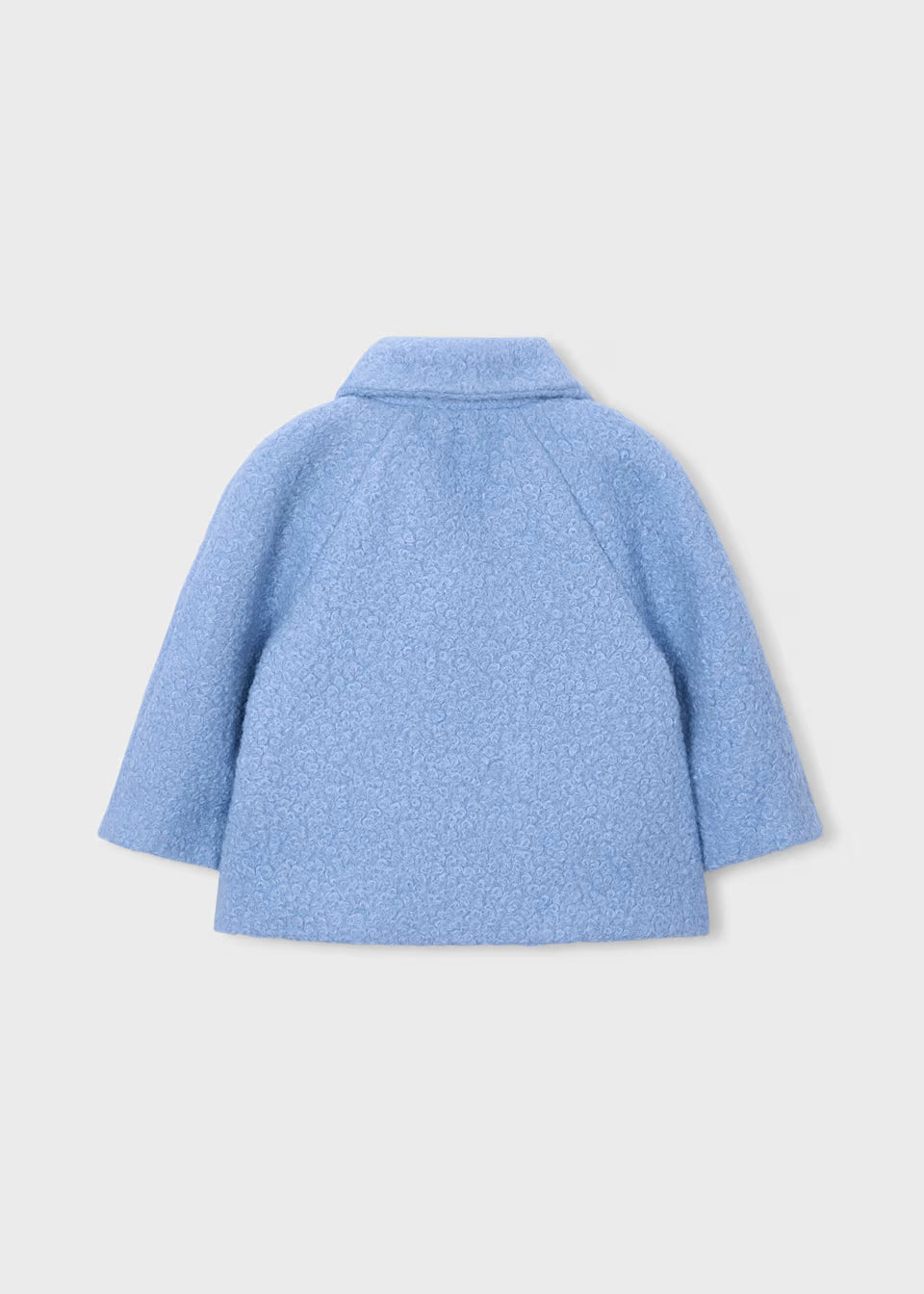 Girl Terry Coat With Bag - Sky Blue