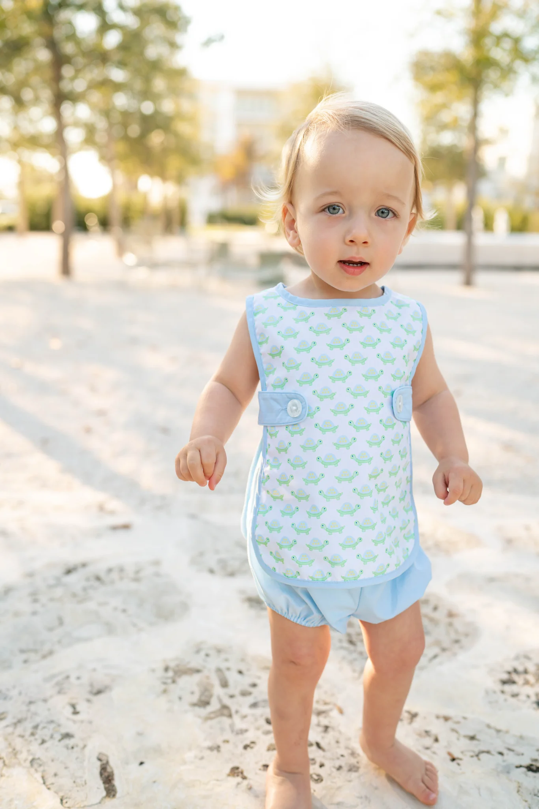 Boy Turtle Bloomer Set