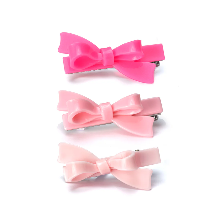 Bow Hair Clips Set of 3