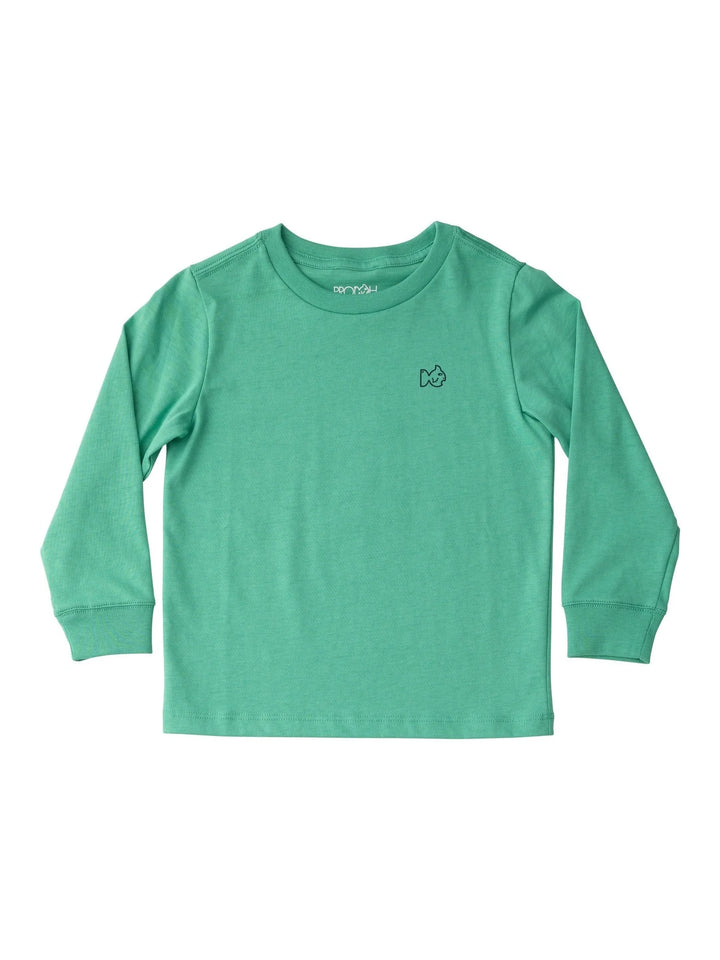 Boys Cotton L/S T-Shirt - Green