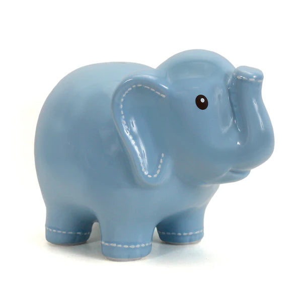 Large Stitched Elephant Bank