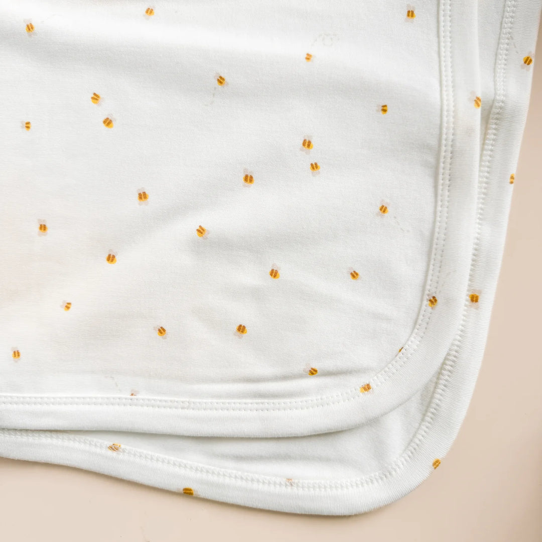 Layette Knit Blanket - Bee