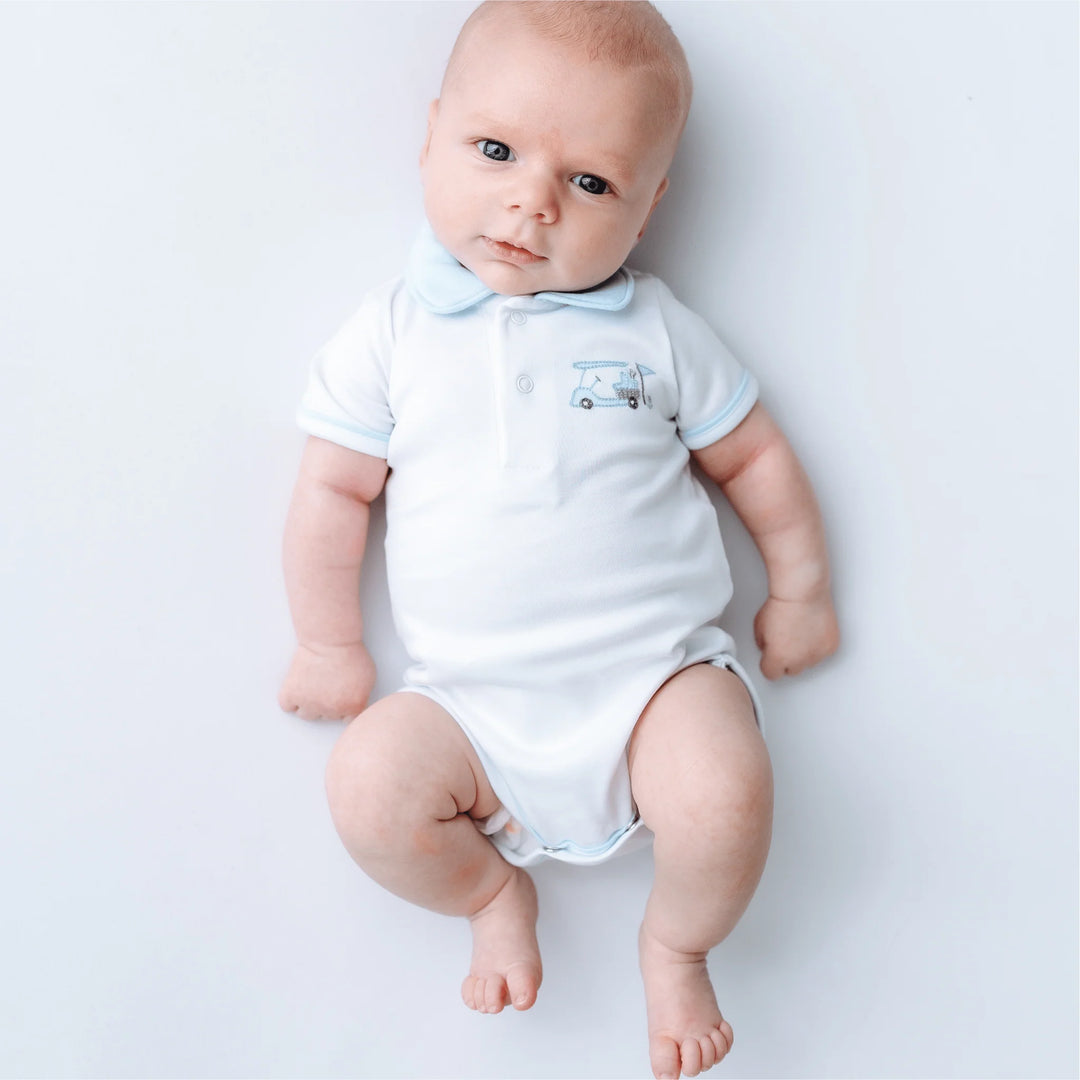 Little Golfer Collared Bodysuit