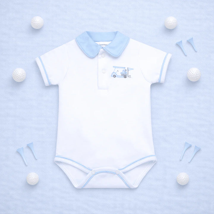 Little Golfer Collared Bodysuit