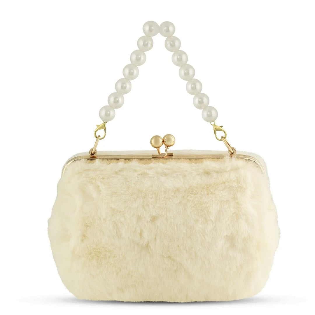 Lovie: Faux Fur with Pearls - Small