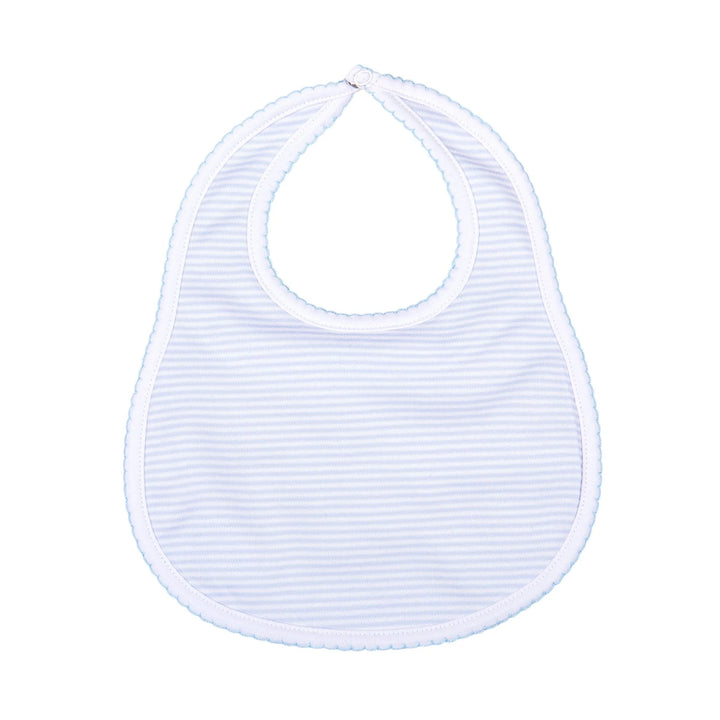 Mini Stripes Bib - Light Blue