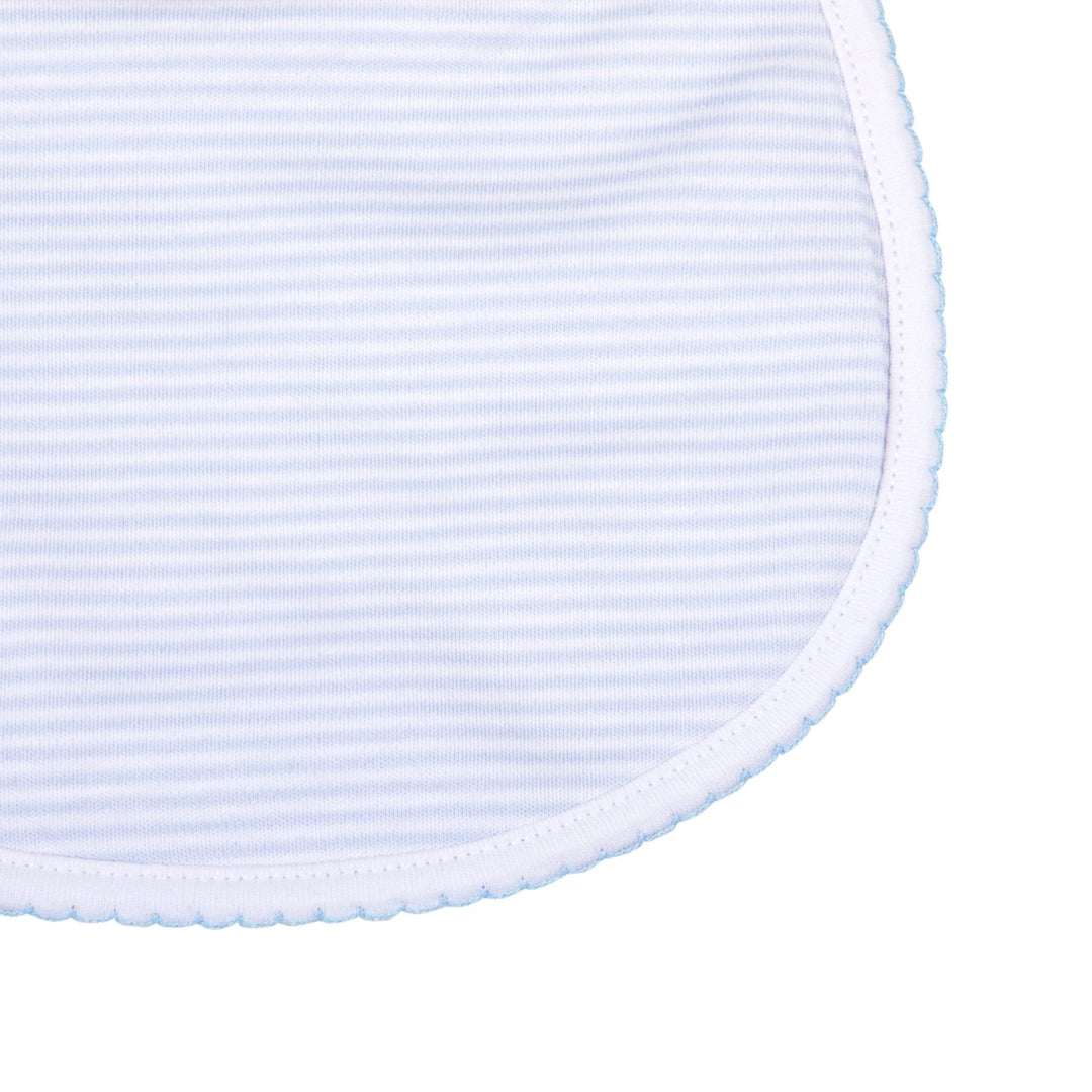 Mini Stripes Bib - Light Blue